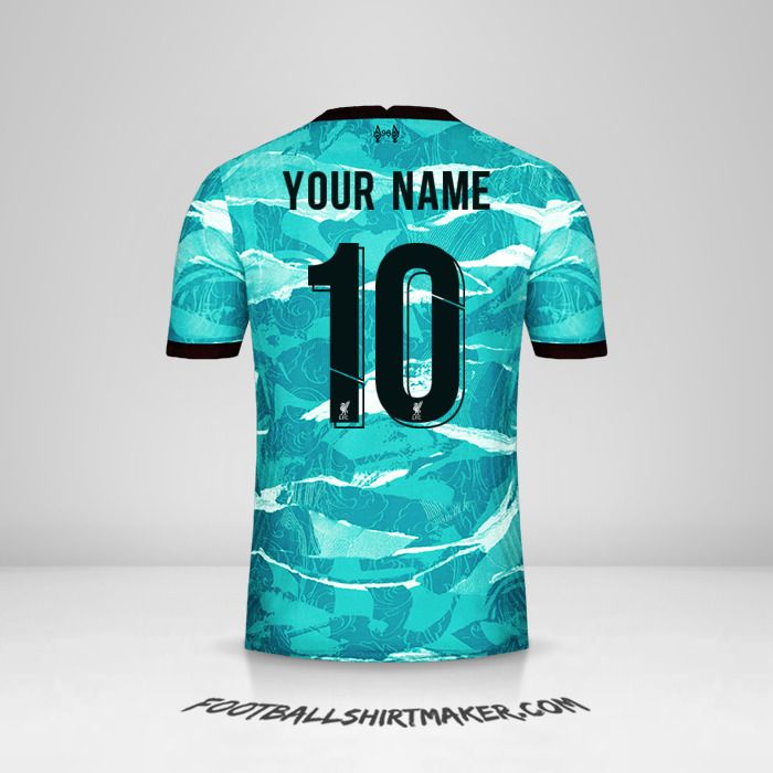 Liverpool FC 2020/21 Cup II jersey number 10 your name