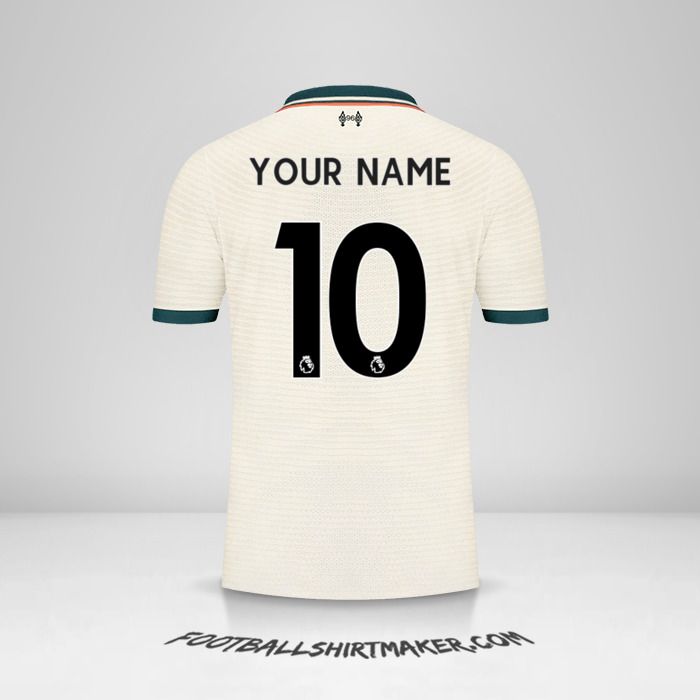 Liverpool FC 2021/2022 II jersey number 10 your name