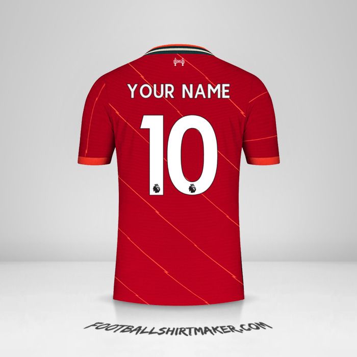 Liverpool FC 2021/2022 jersey number 10 your name