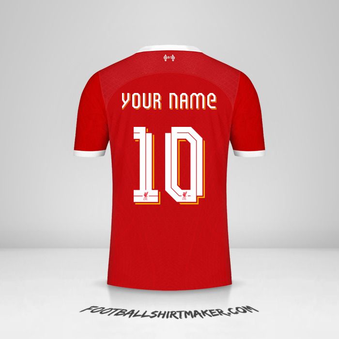 Liverpool FC 2023/2024 Cup jersey number 10 your name