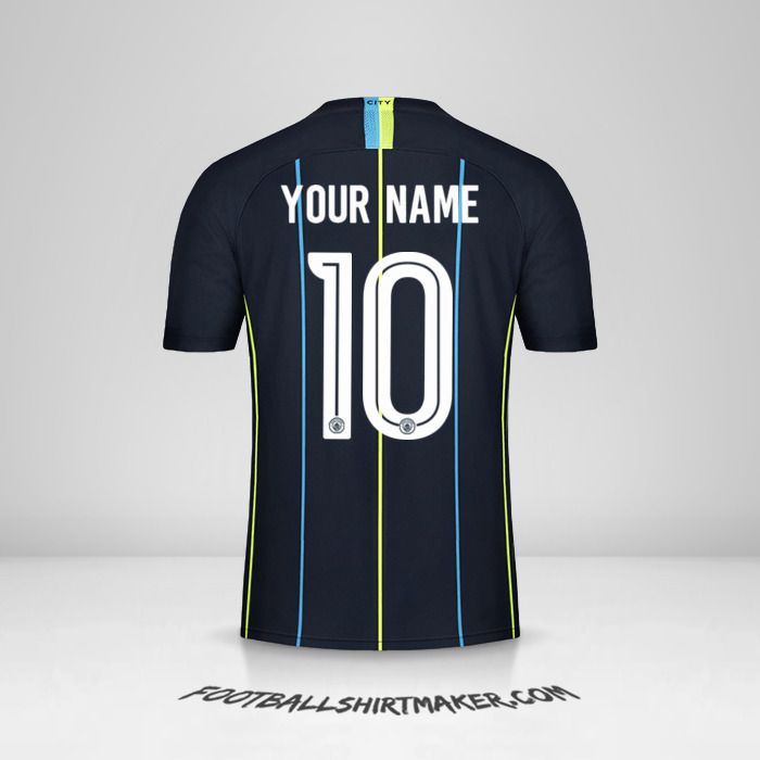 Manchester City 2018/19 Cup II jersey number 10 your name