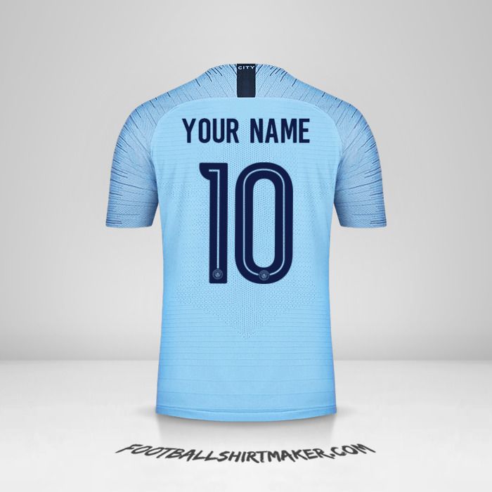 Manchester City 2018/19 Cup jersey number 10 your name