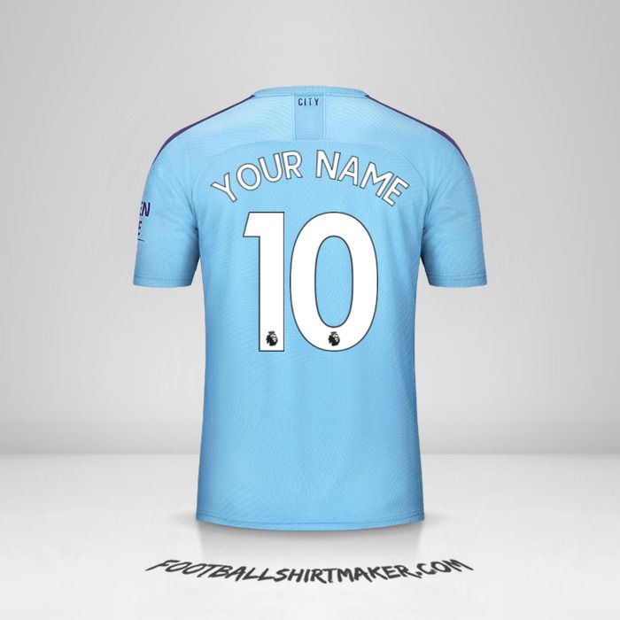 Manchester City 2019/20 jersey number 10 your name