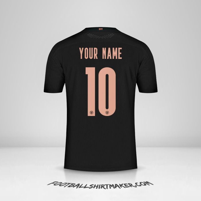 Manchester City 2020/21 Cup II jersey number 10 your name