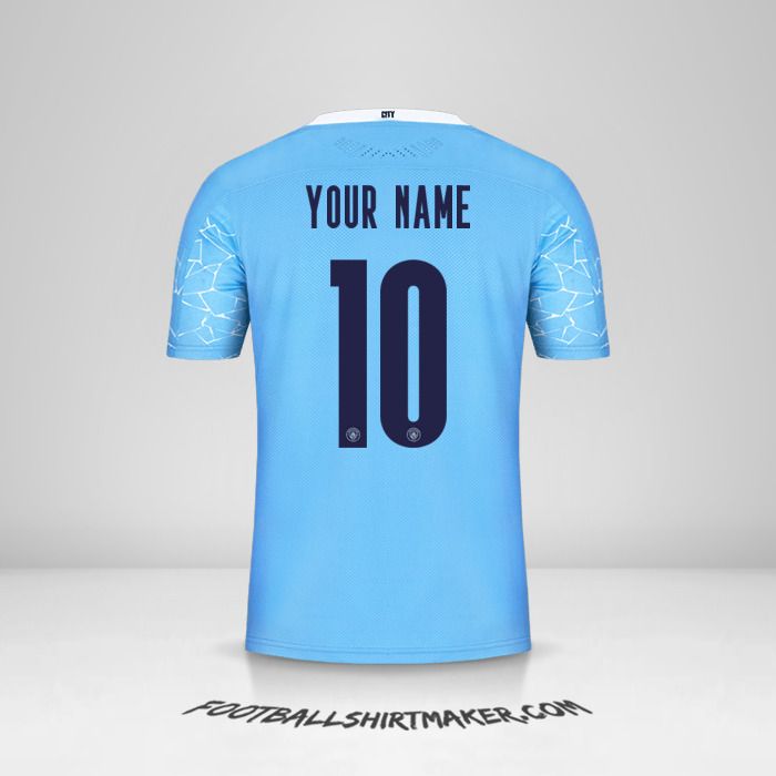 Manchester City 2020/21 Cup jersey number 10 your name