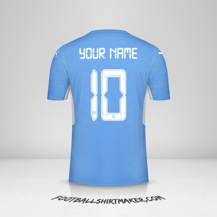 Manchester City 2021/2022 Cup jersey number 10 your name
