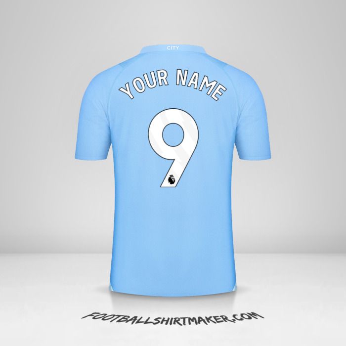 Manchester City 2023/2024 jersey number 9 your name