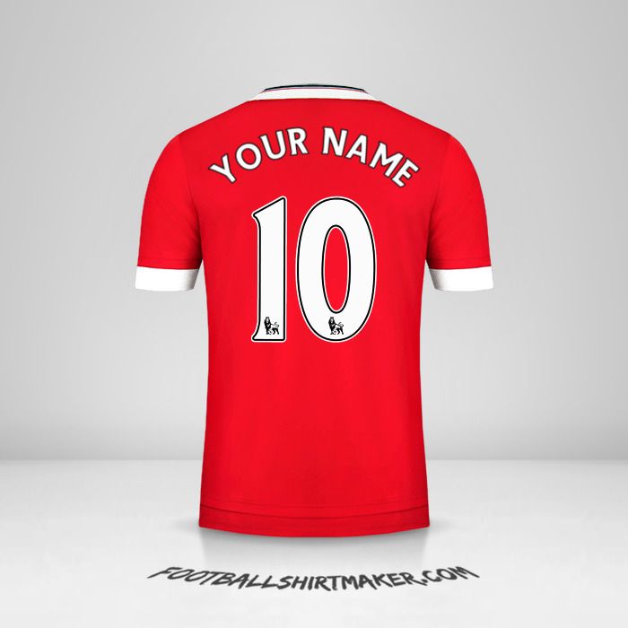 Manchester United 2015/16 jersey number 10 your name
