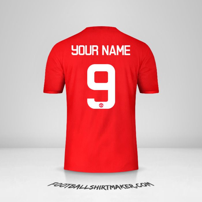 Manchester United 2016/17 Cup jersey number 9 your name