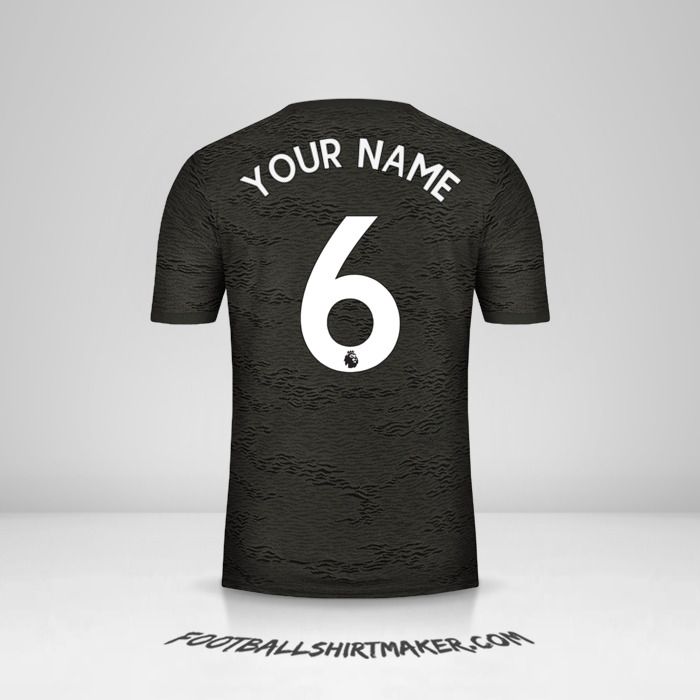 Manchester United 2020/21 II jersey number 6 your name