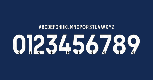Font Manchester United Jersey 2024 2025 II Names Letters Numbers Nameset Preview 08 4744