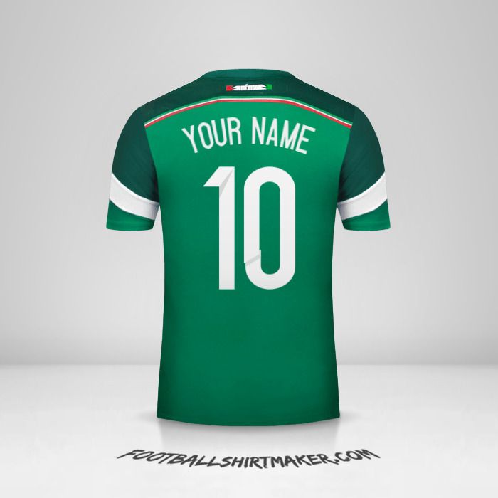 Mexico 2014 jersey number 10 your name