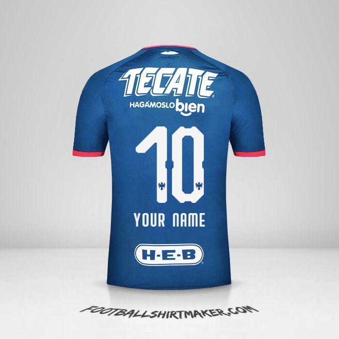 Monterrey 2018/19 II jersey number 10 your name