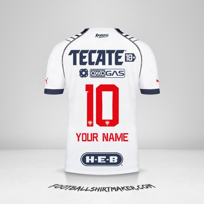Monterrey 2022/2023 jersey number 10 your name