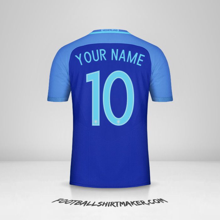 Netherlands 2016 II jersey number 10 your name