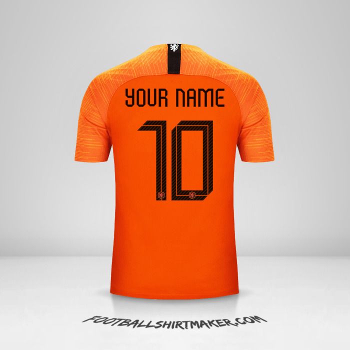 Netherlands 2018/19 jersey number 10 your name