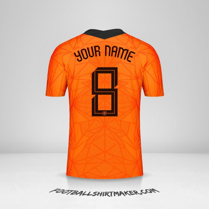 Netherlands 2020/2021 jersey number 8 your name