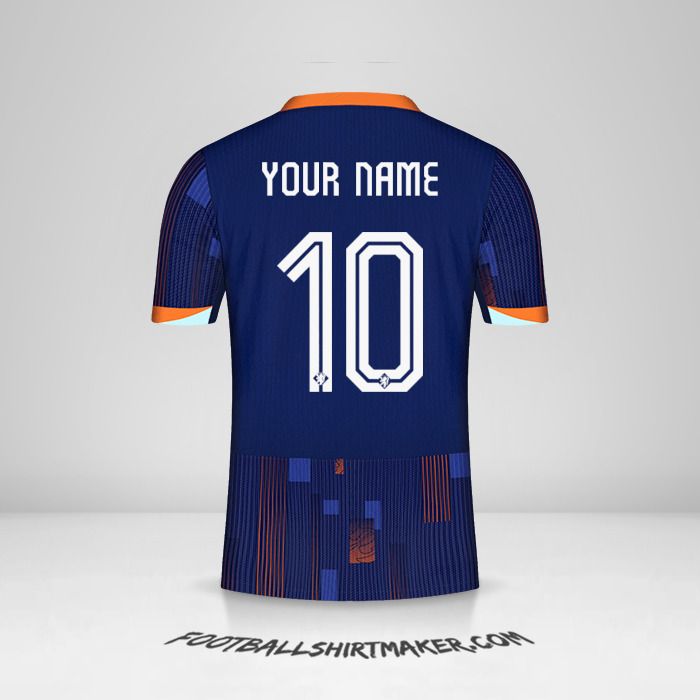 Netherlands 2024 II jersey number 10 your name
