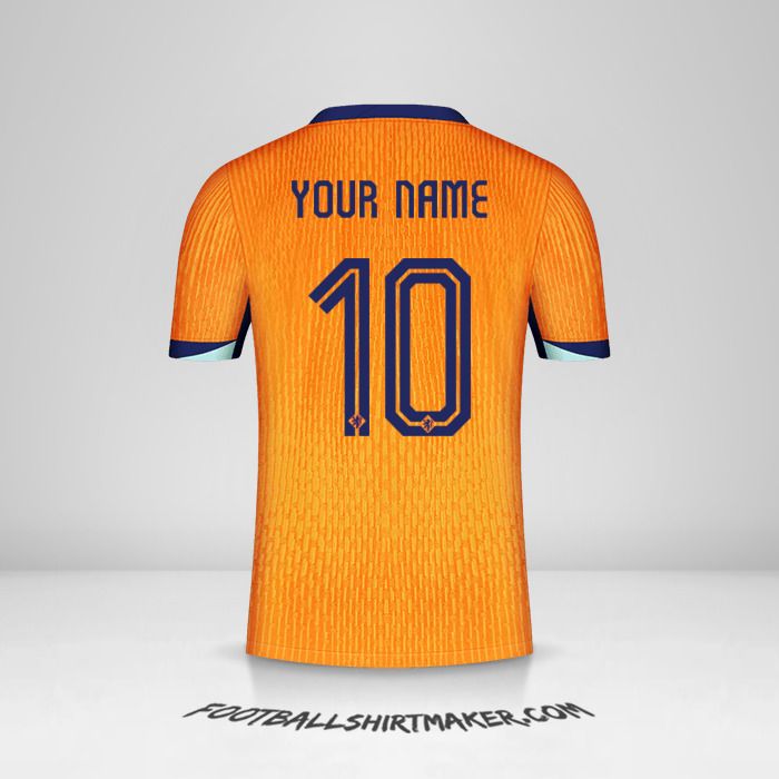 Netherlands 2024 jersey number 10 your name