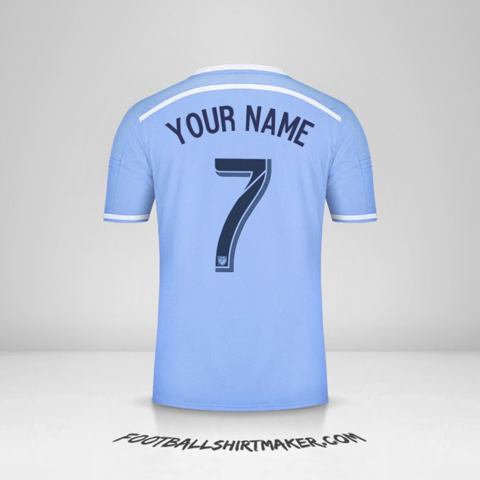 New York City FC 2015/16 jersey number 7 your name