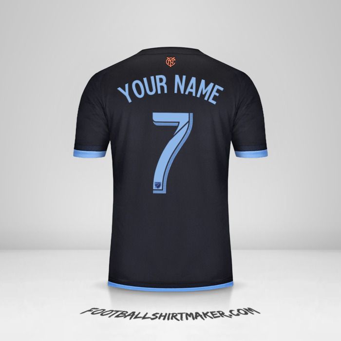 New York City FC 2015 II jersey number 7 your name