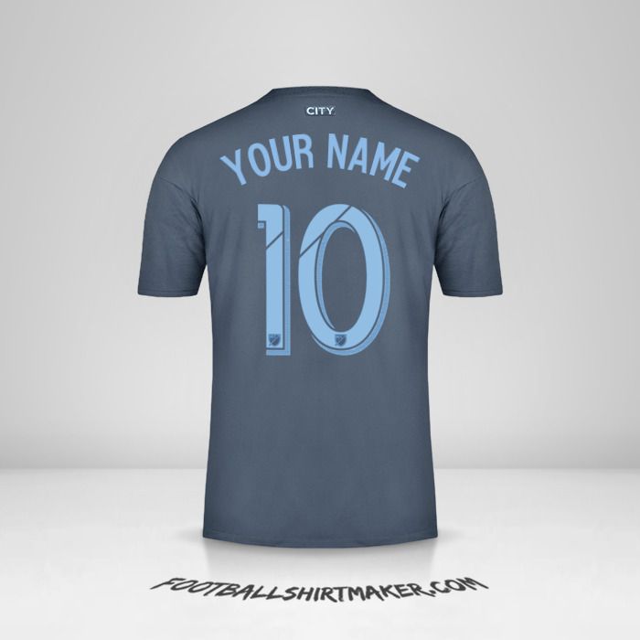 New York City FC 2018/19 II jersey number 10 your name