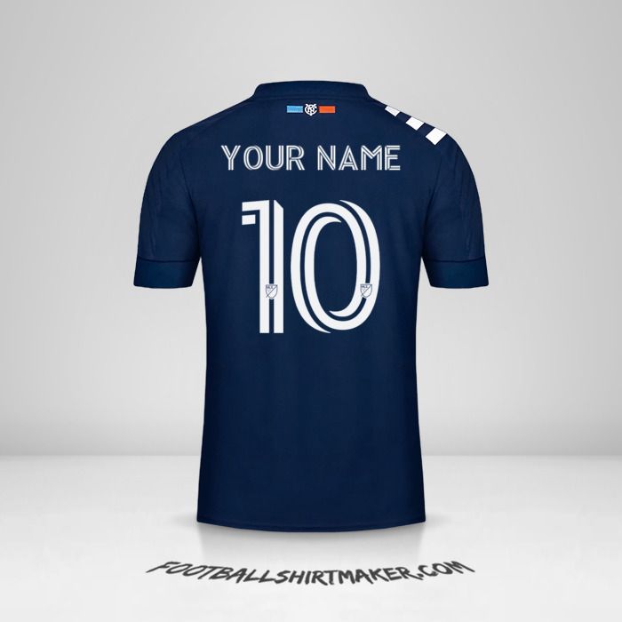 New York City FC 2020 II jersey number 10 your name