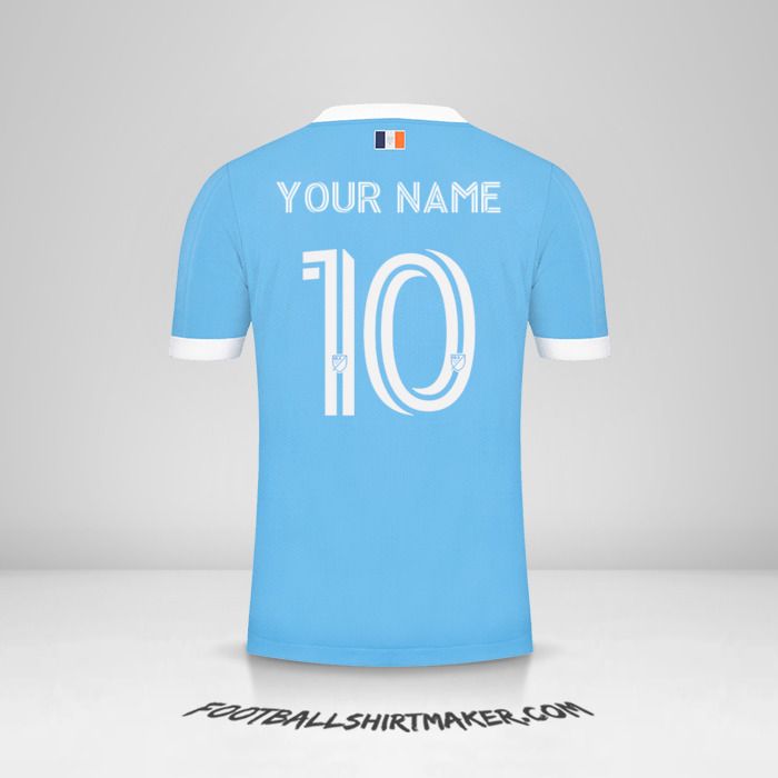 New York City FC 2021 jersey number 10 your name