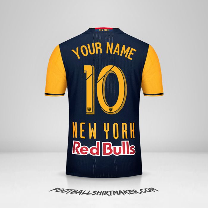 New York Red Bulls 2016/17 II jersey number 10 your name