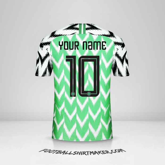 Nigeria 2018 jersey number 10 your name