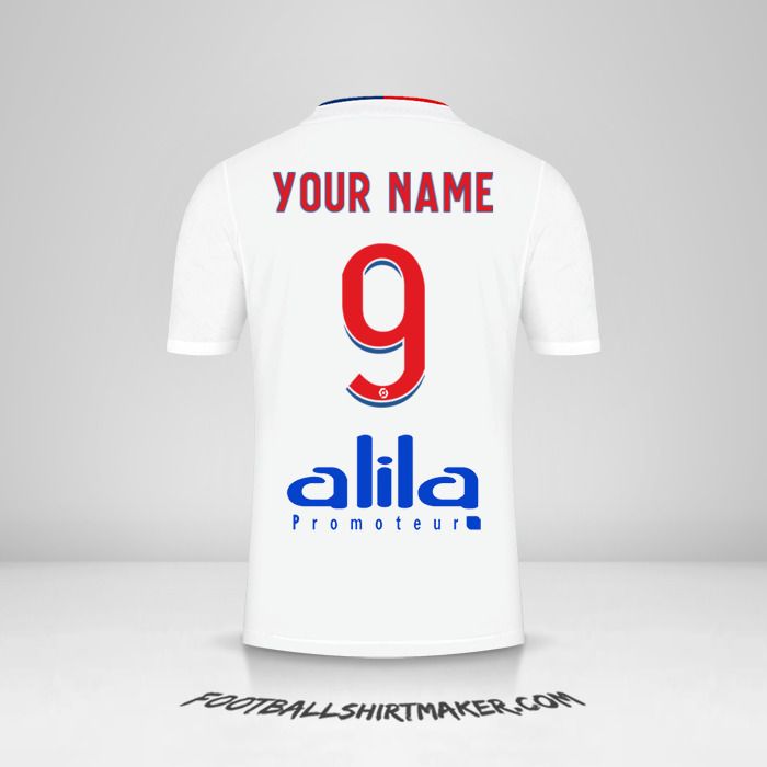 Olympique Lyon 2021/2022 jersey number 9 your name