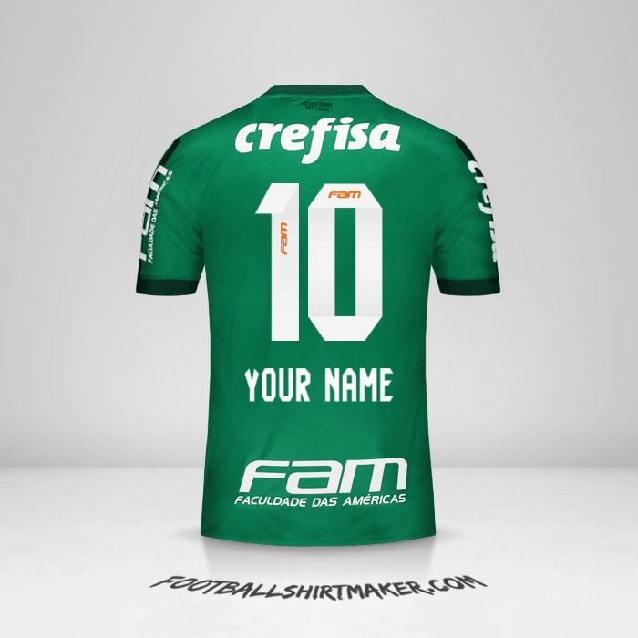 Palmeiras 2017 jersey number 10 your name