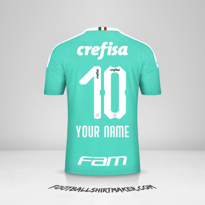Palmeiras 2019 III jersey number 10 your name