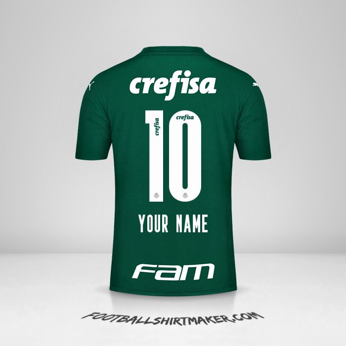 Palmeiras 2021 jersey number 10 your name