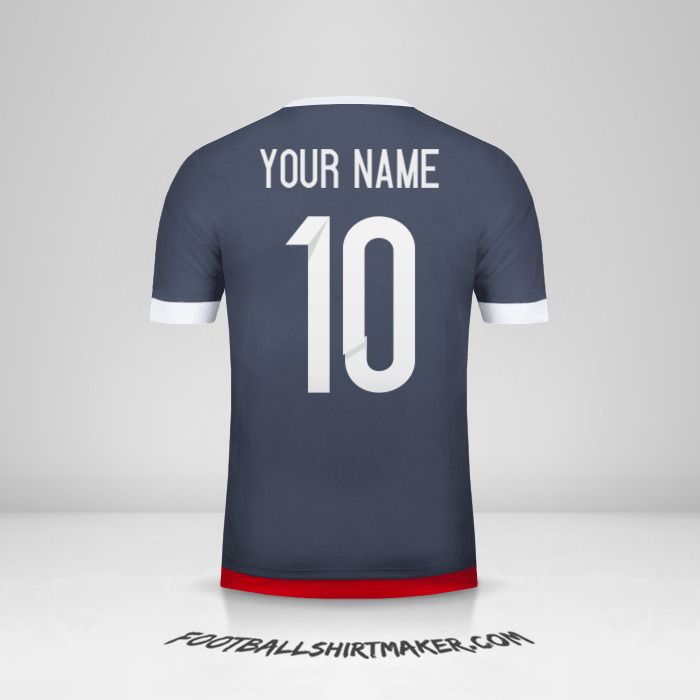 Paraguay 2015/18 II jersey number 10 your name