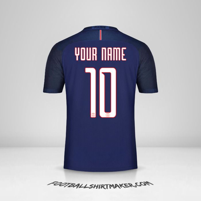 Paris Saint Germain 2016/17 Cup jersey number 10 your name