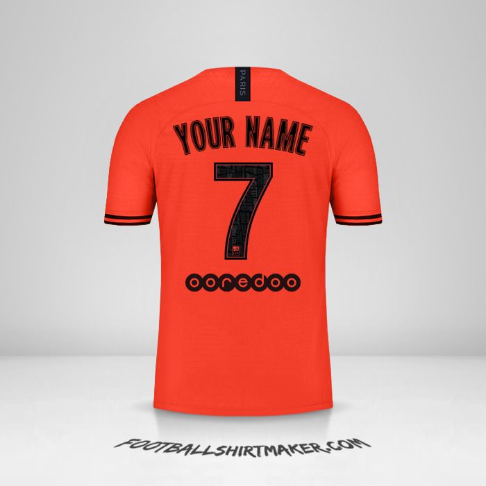 Make Paris Saint Germain 2019 20 Ii Jordan Custom Jersey With Your