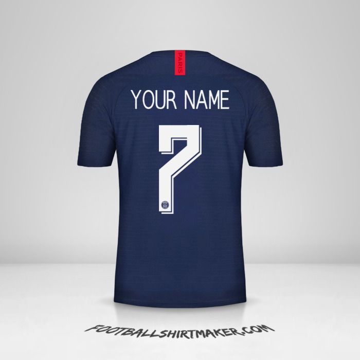 Paris Saint Germain 2019/20 Cup jersey number 7 your name
