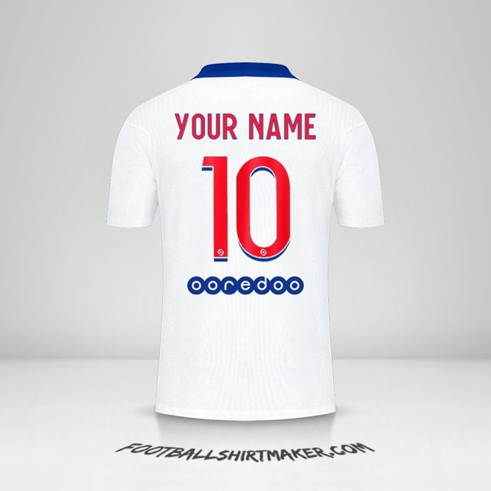 Paris Saint Germain 2020/21 II jersey number 10 your name