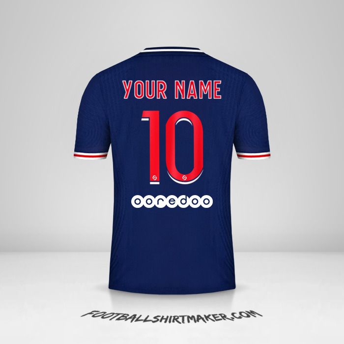 Paris Saint Germain 2020/21 jersey number 10 your name
