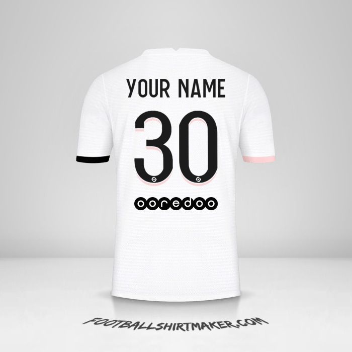 Paris Saint Germain 2021/2022 II jersey number 30 your name