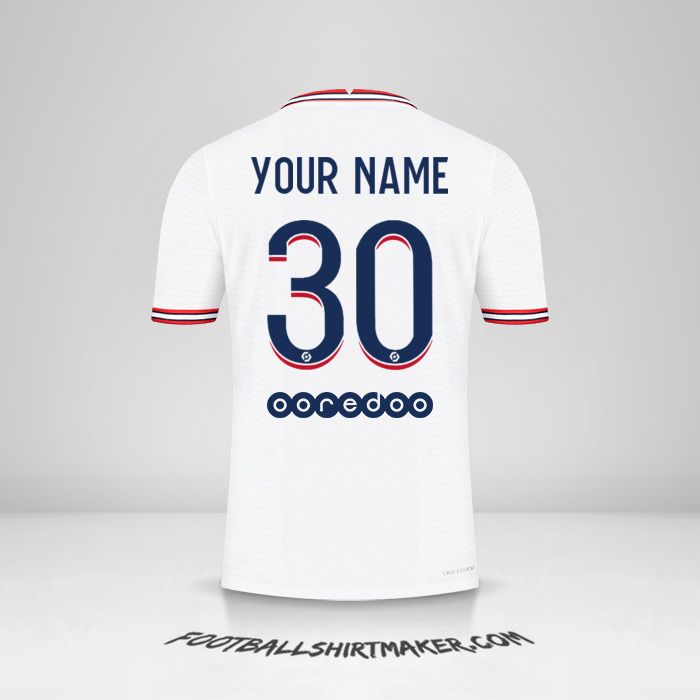 Paris Saint Germain 2021/2022 IIII jersey number 30 your name