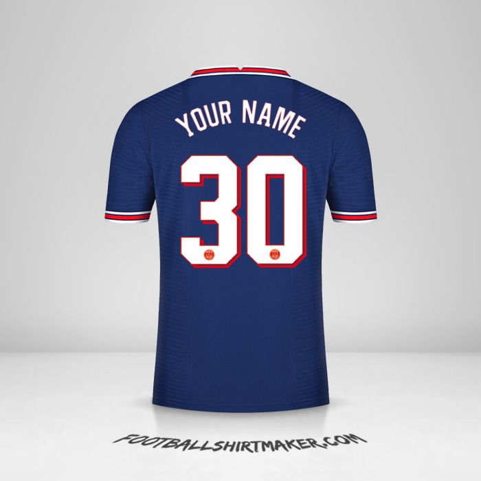Paris Saint Germain 2021/2022 Cup jersey number 30 your name