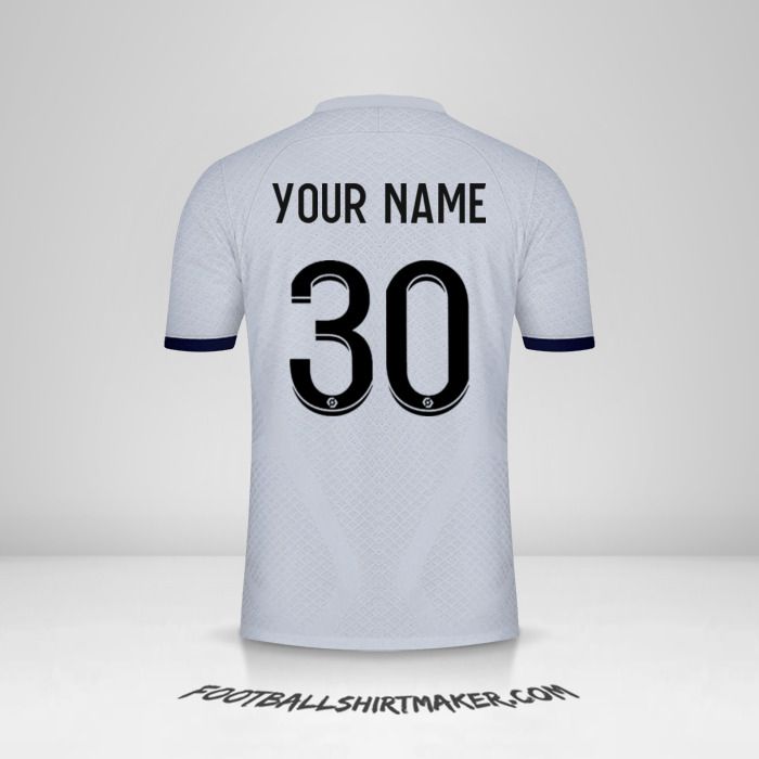 Paris Saint Germain 2022/2023 II jersey number 30 your name