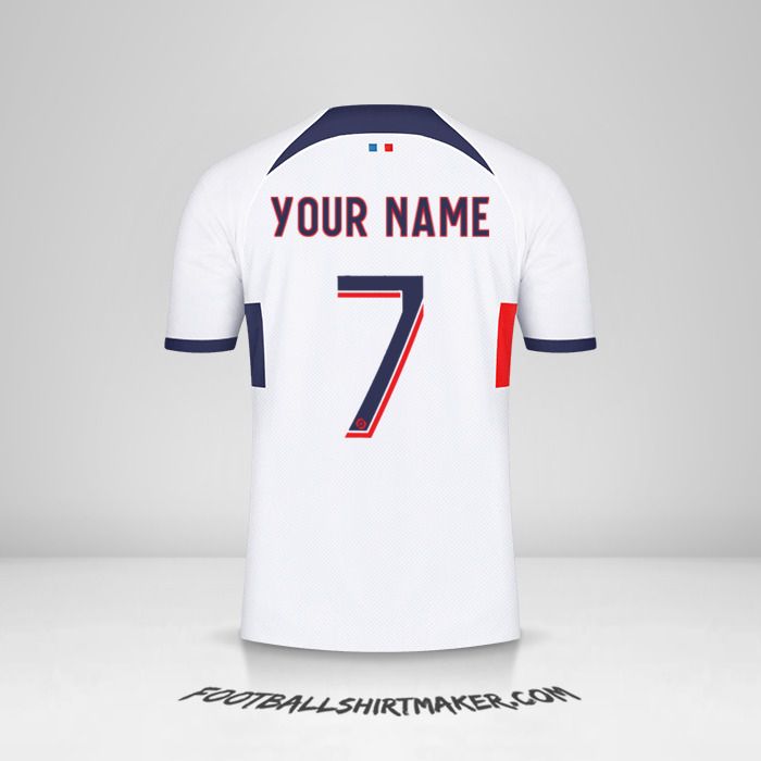 Paris Saint Germain 2023/2024 II jersey number 7 your name