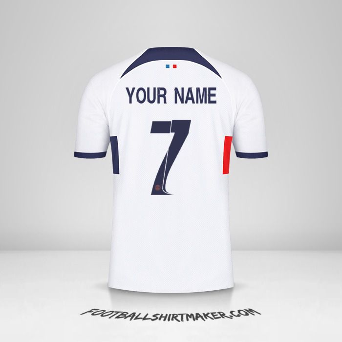 Paris Saint Germain 2023/2024 Cup II jersey number 7 your name