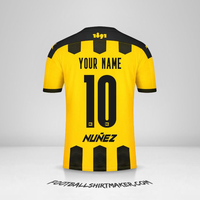 Peñarol 2021 jersey number 10 your name