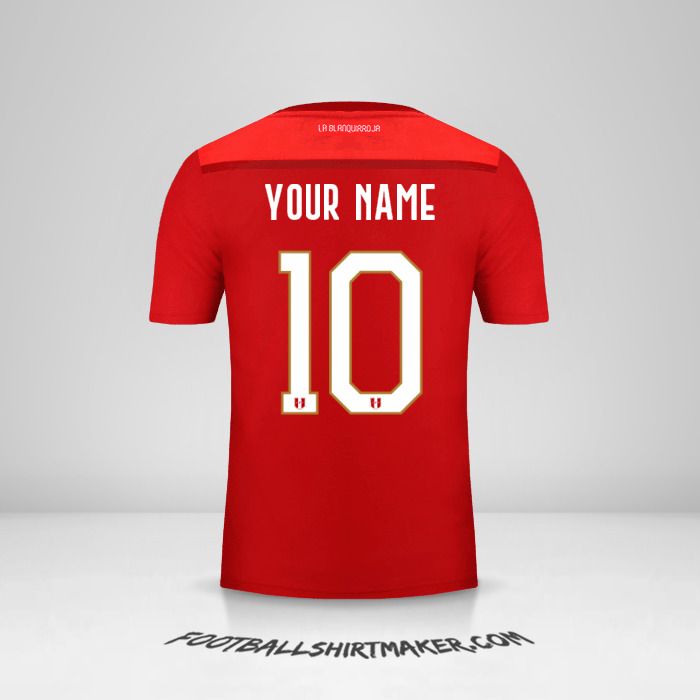 Peru 2018/19 II jersey number 10 your name