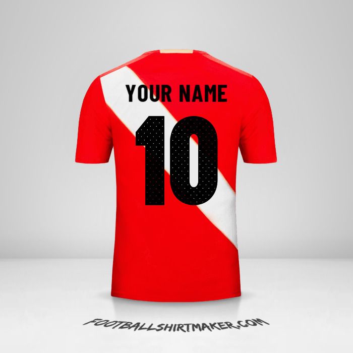 Peru 2018 II jersey number 10 your name