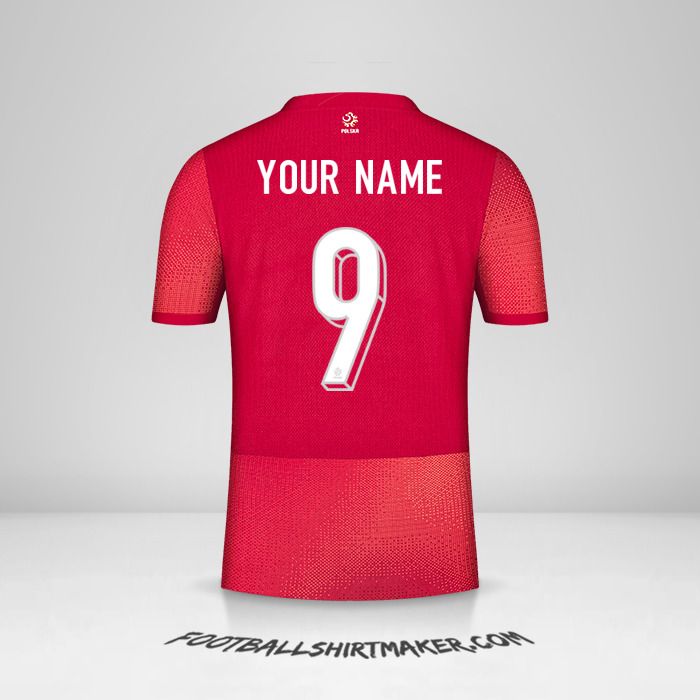 Poland 2024 II jersey number 9 your name